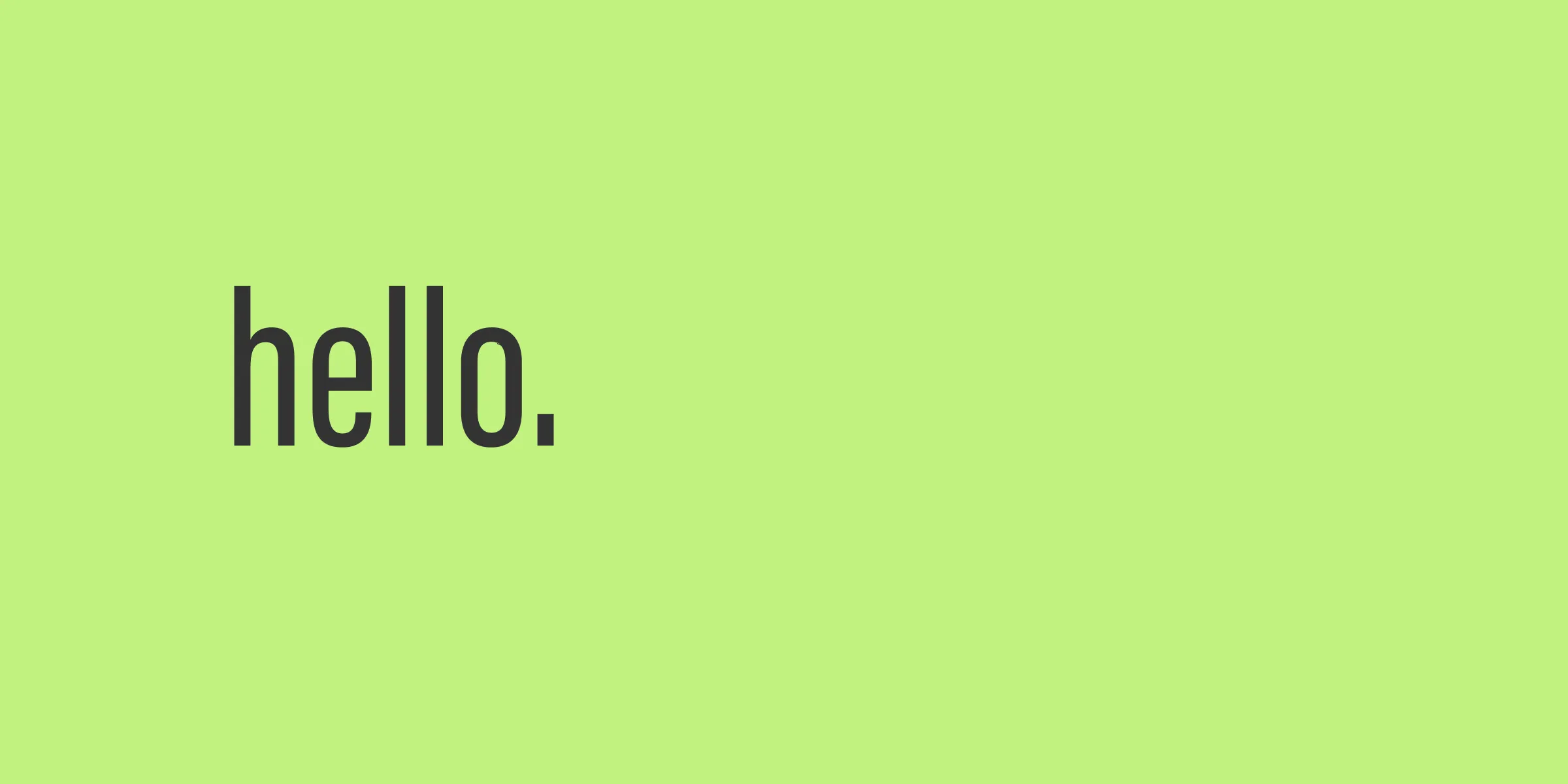 hello.