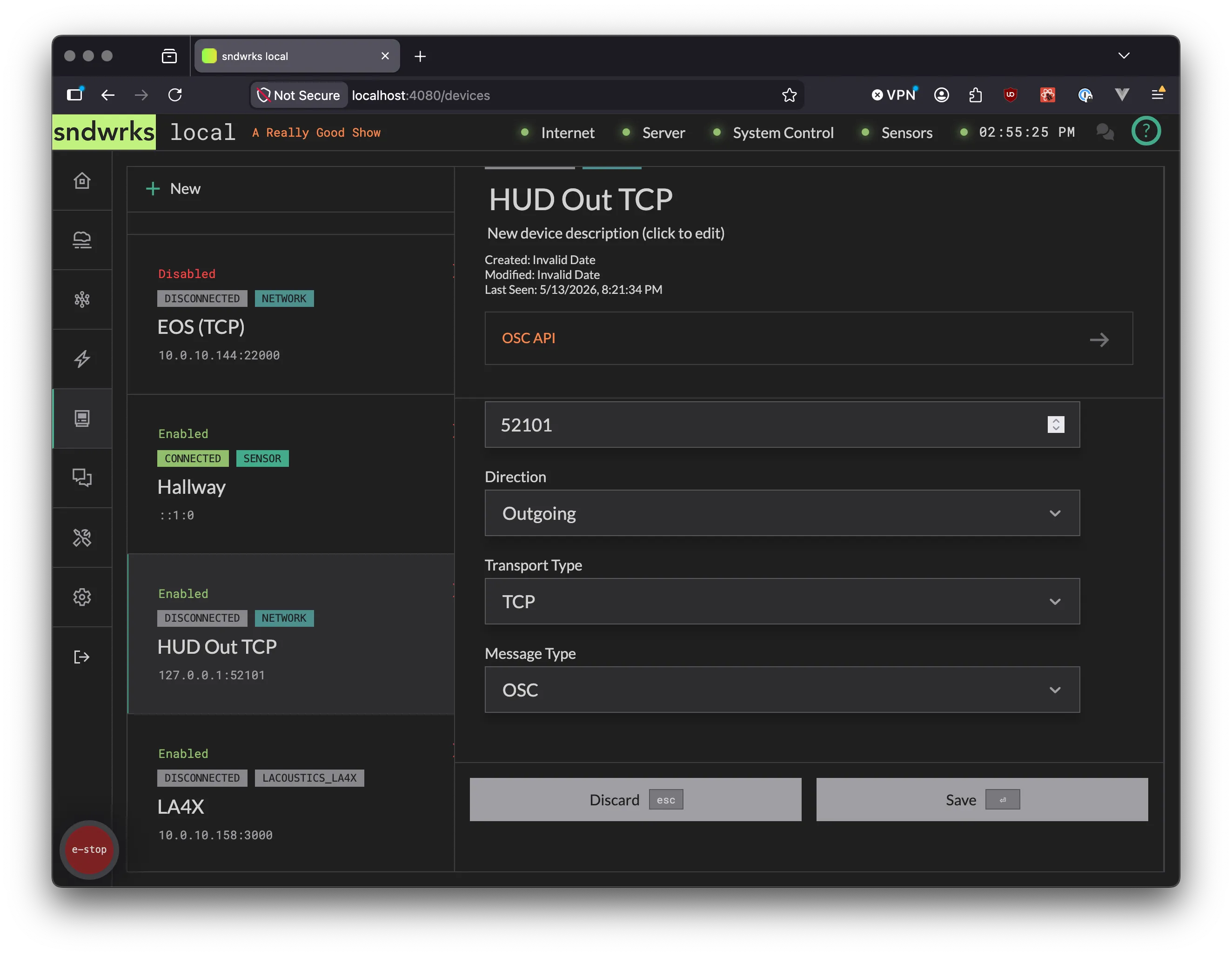devices screenshot 1